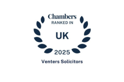 Venters Solicitors ranked among the best in the UK