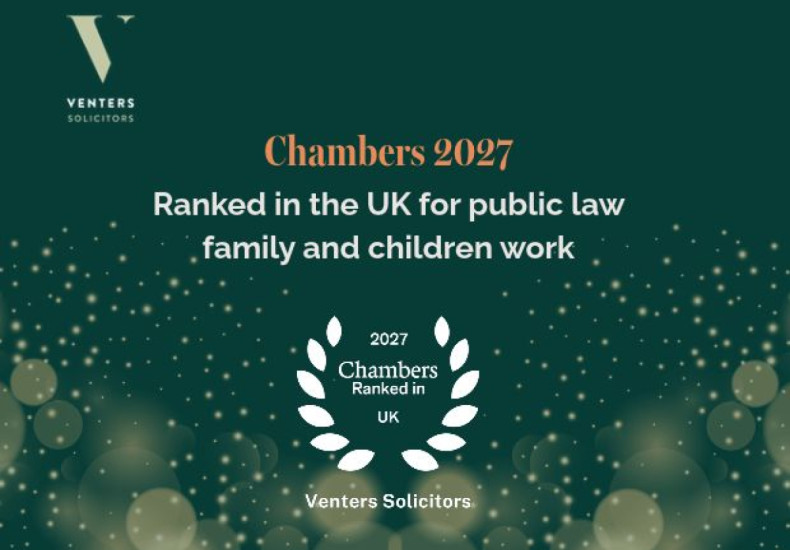 Chambers 2027: Venters Solicitors ranked again among the best in the UK 